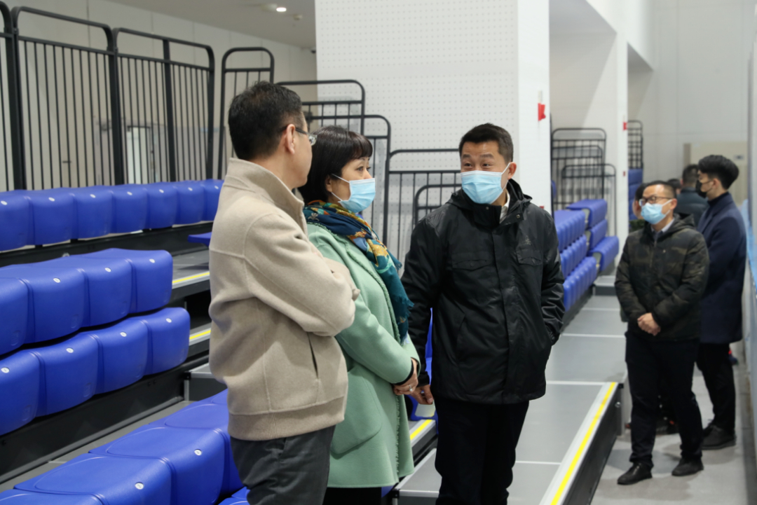 區領導梅華來公司調研第八屆全國大眾冰雪季武漢主會場啟動儀式、賽事場館籌備工作